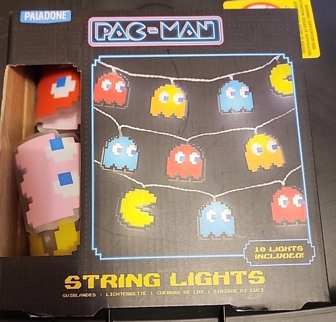 RARE NEW PAC MAN String Lights Paladone New in Box! Multicolor gallery