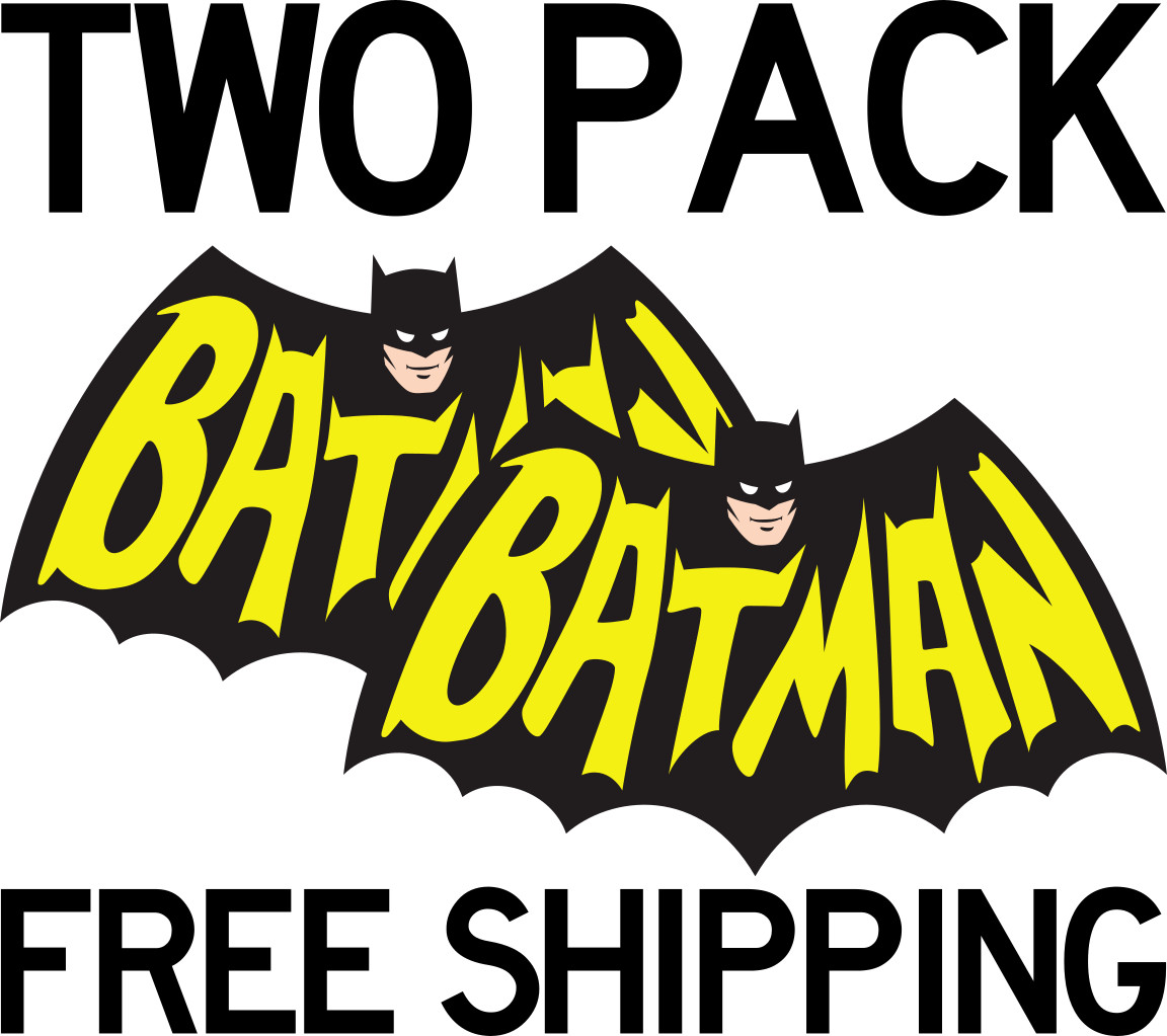 TWO PACK BATMAN LOGO BAT SIGNAL DECAL SIGN COMIC BOOK DARK NIGHT FREE SHIPPING gallery