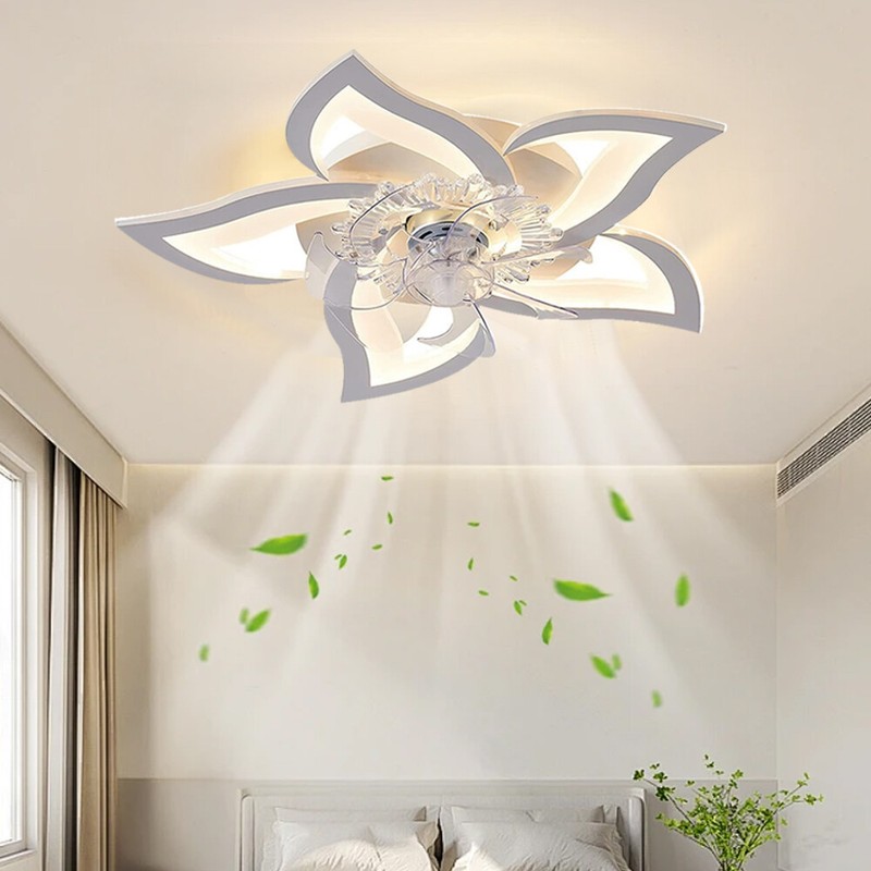 29.2" Ceiling Fan with Light APP Control Kids Room Low Profile Ceiling Fan Light gallery