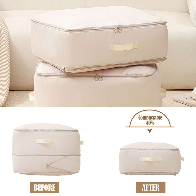 Space Saving Self Compression Organizer Waterproof Dustproof Zipper Storage Bags gallery