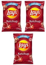 Lay's Ketchup Flavored Potato Chips, 220g (3 Pack) gallery