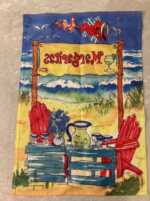 Margaritas Outdoor Decorative Flag 18"L x 12"W Polyester Summer Beach gallery