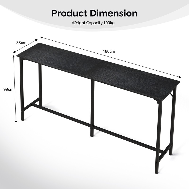 71 in Long Console Table Narrow Sofa Table Couch Table for Kitchen/Bar Counter gallery