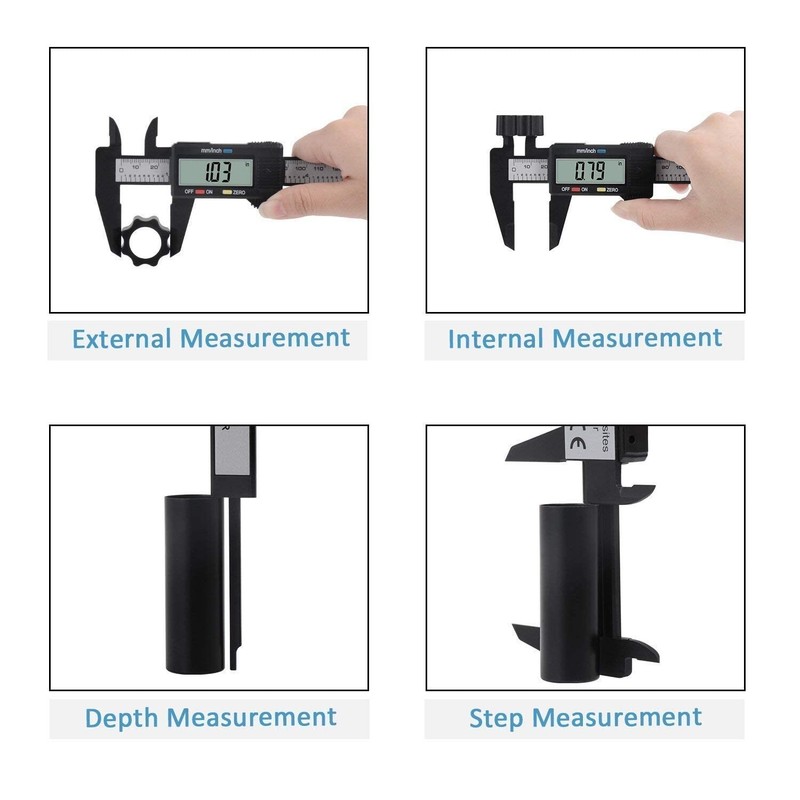6" 150mm Digital Caliper Micrometer LCD Gauge Vernier Electronic Measuring Tool gallery