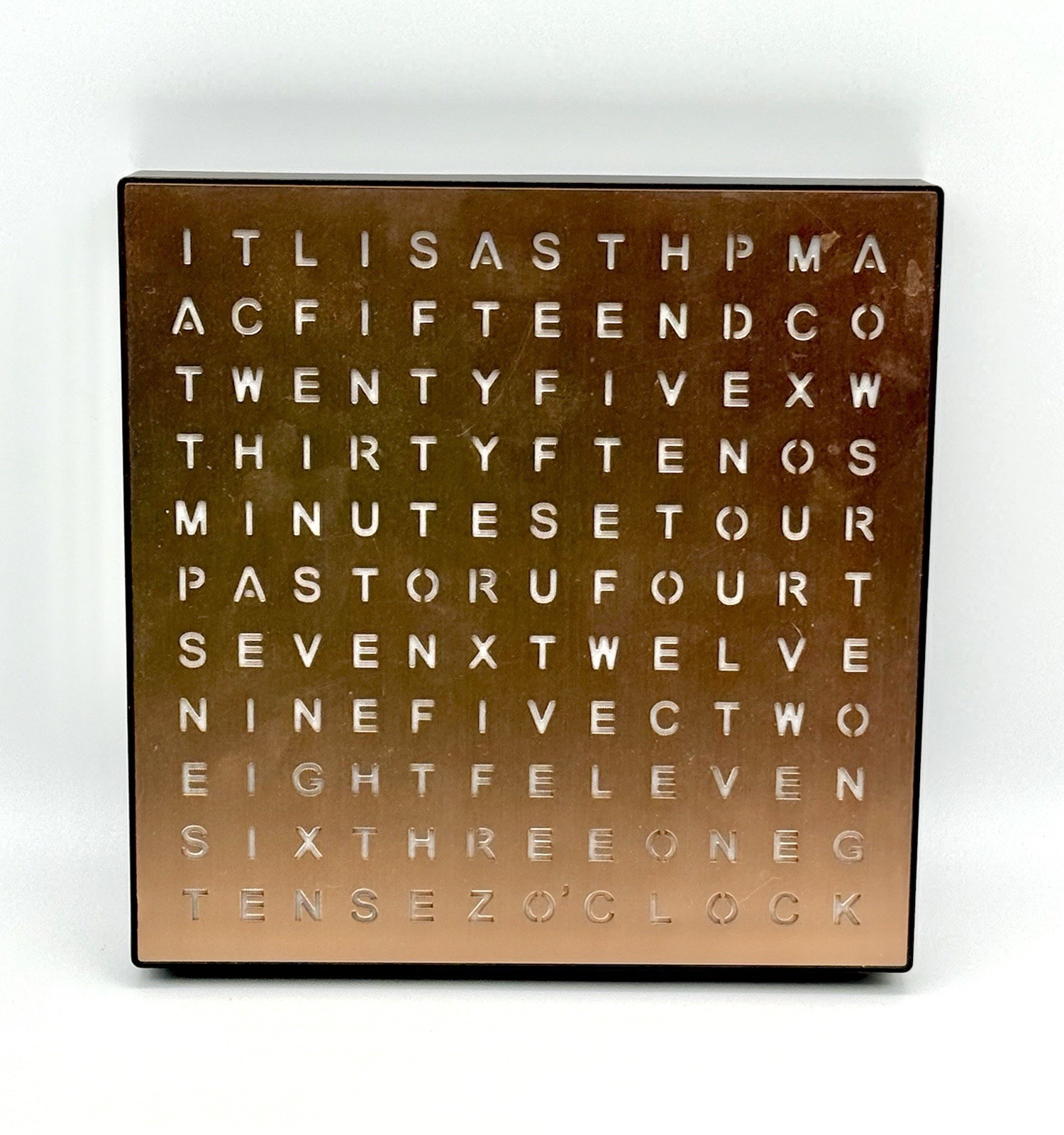 Sharper Image LED Light-Up Word Clock Plug-in w/AC Adapter - Pre Owned - Tested gallery