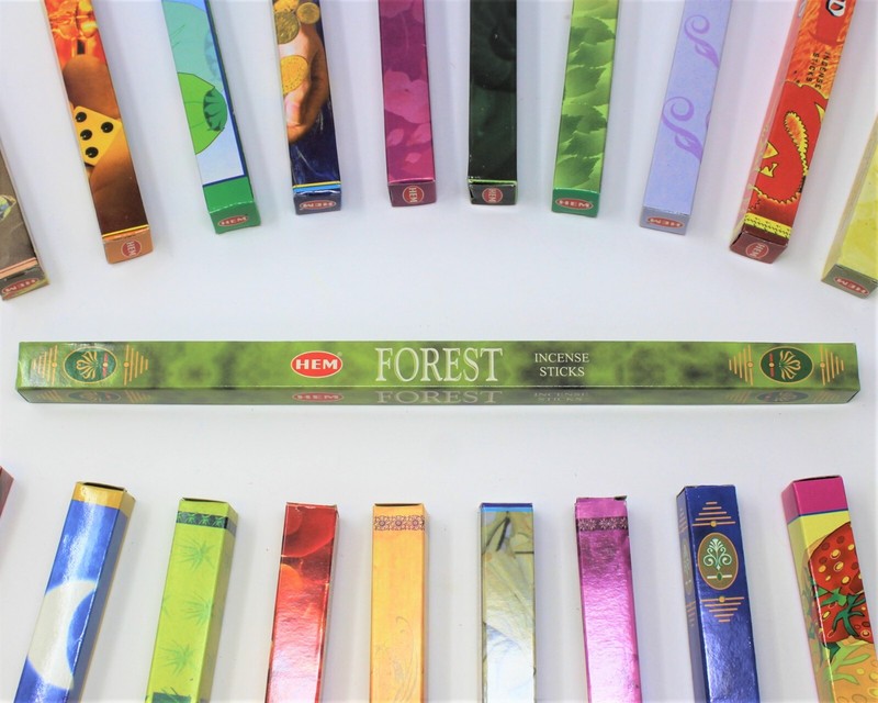 Hem Forest / Wood Scented Incense Sampler Set: 7 Packs x 8 Stick = 56 Sticks gallery