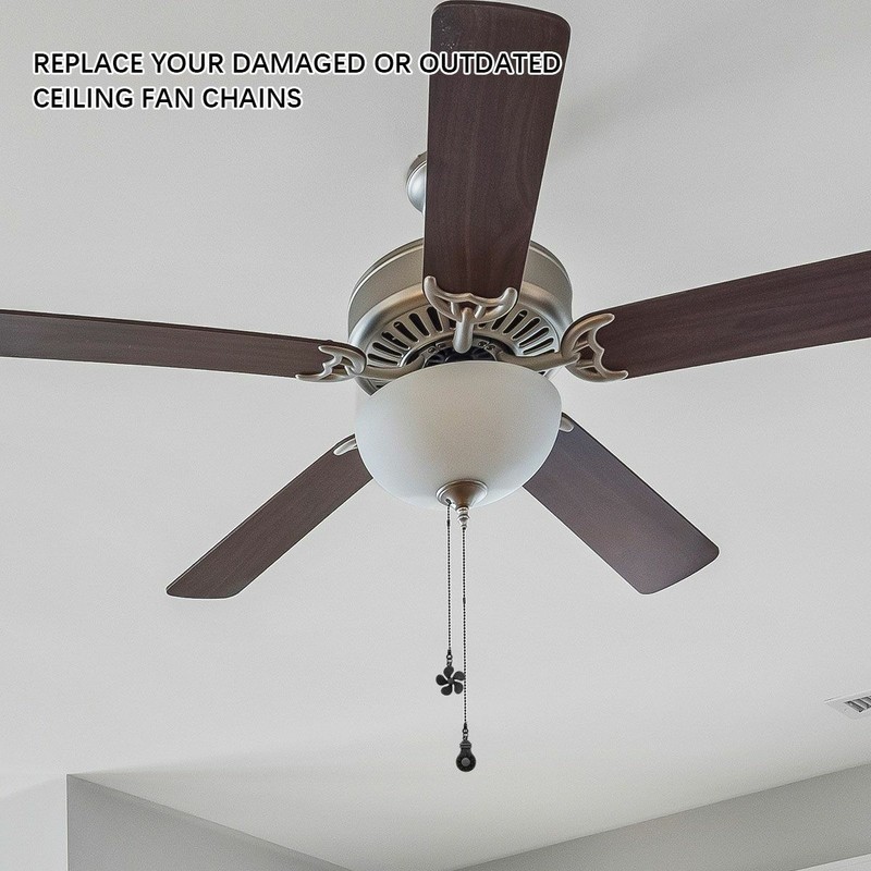 6PCS Ceiling Fan Pull Chain Beaded Ball Extension Home Light Lamp Decor Pendant gallery