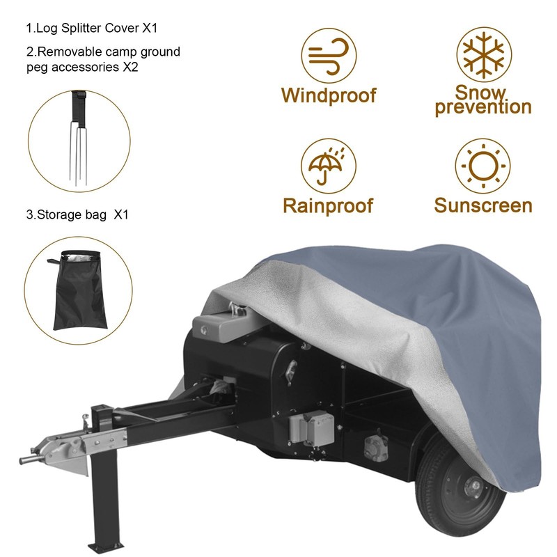 Log Splitter Cover 600D Heavy windproof and waterproof(94"L X 49"W X 41"H) fo... gallery