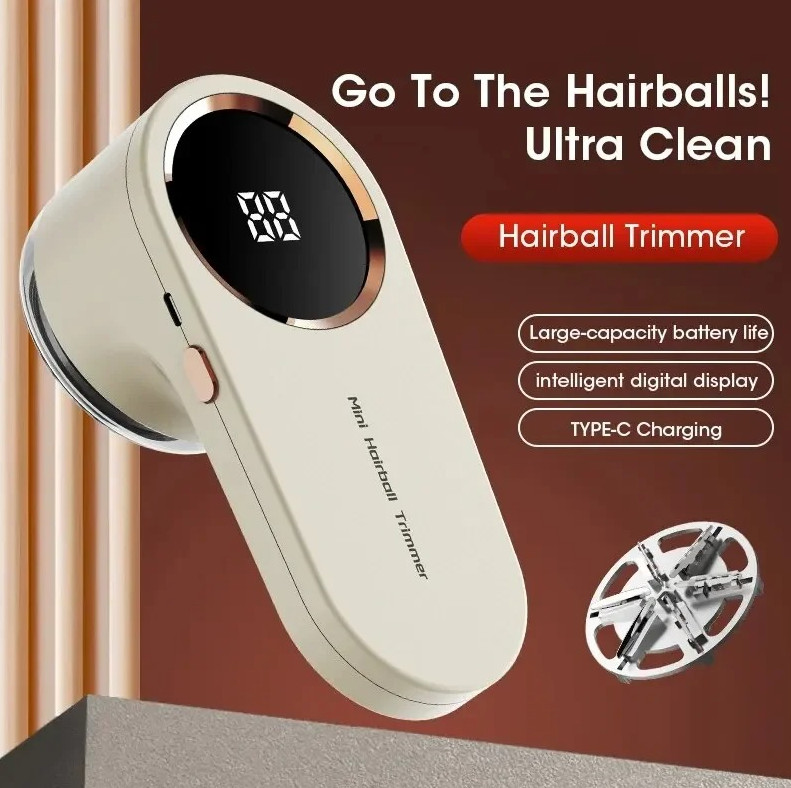 1pcs LED Digital Lint Remover Electric Fabric Shaver USB Rechargeable Sweater gallery