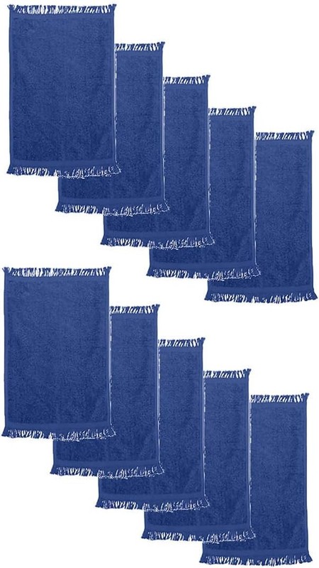 - Fringed Reversible Fingertip Towel Cotton Size: 11in W x 18in L (10 Pack) gallery