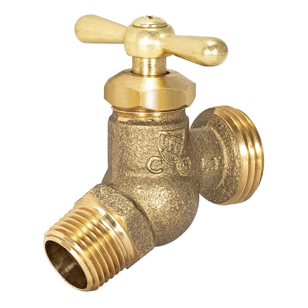 No-Kink Hose Bibb, 1/2 Inch MIP Connection, Brass Plumbing Fitting, 20205 gallery