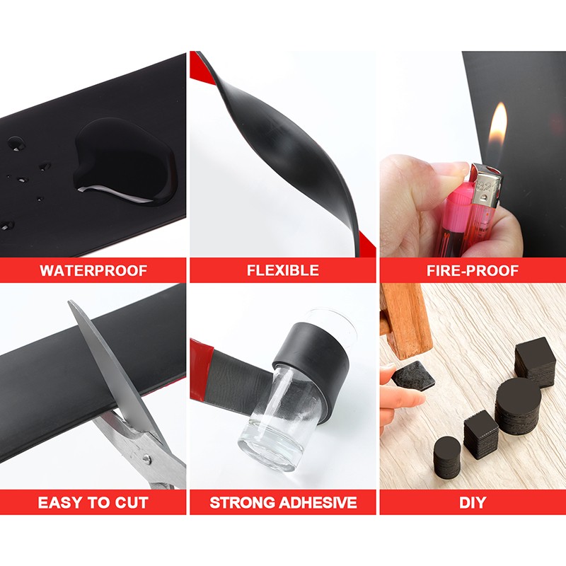Self-adhesive Nitrile Rubber Flat Strip Sealing Strips waterproof Wide 15mm-70mm gallery