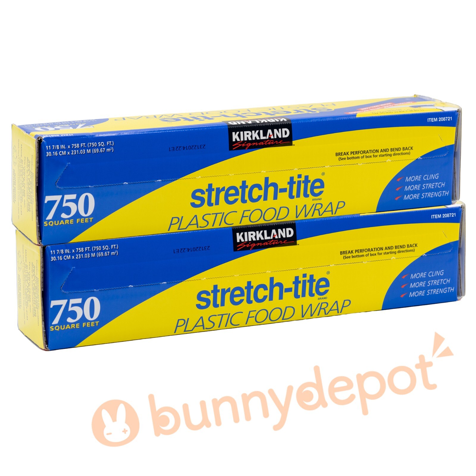 Kirkland Signature Stretch-Tite Plastic Food Wrap 2X 750 sq ft (11-7/8") gallery