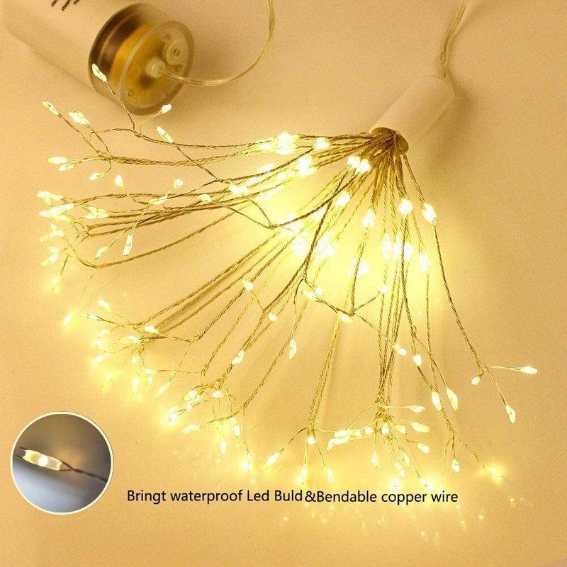 Firework LED String Lights 150LED Copper Wire Strip Fairy Light with Remote gallery