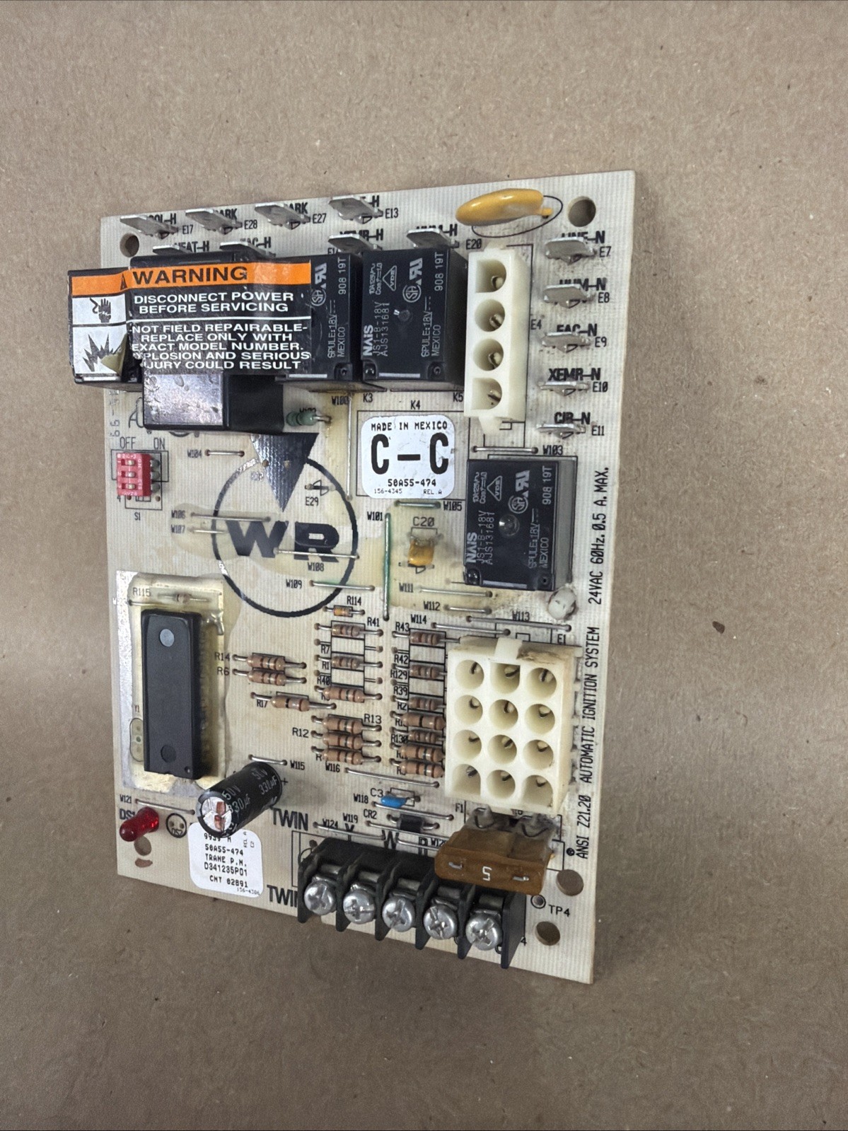 TESTED🔥 Furnace Control Circuit Board 50A55-474 D341235P01 White-Rodgers (C1) gallery