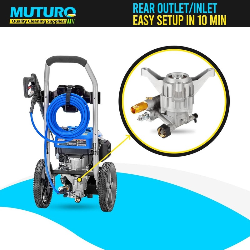 MUTURQ Vertical Pressure Washer Pump 7/8" Shaft, 3000 PSI, 2.5 GPM Replacemen... gallery