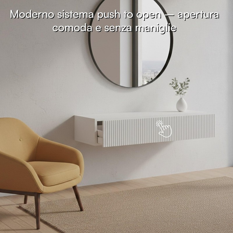 Console Table Veldio, 90 cm, White gallery
