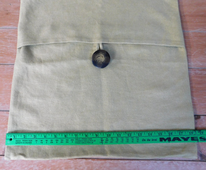 Pottery Barn Textured Linen Big Button 18x18 Ivory Cream Neutral Pillow Cover gallery