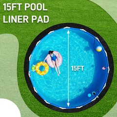 15/20 Ft Diameter Round Pool Liner Pad Above Ground Swimming Pool, Premium Pad