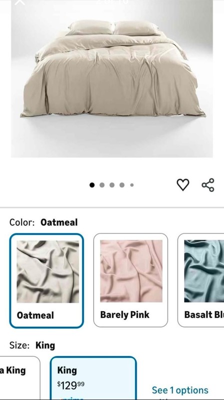 OLIVE + CRATE 100% Lyocell Tencel EUCALYPTUS - KING DUVET COVER OATMEAL gallery