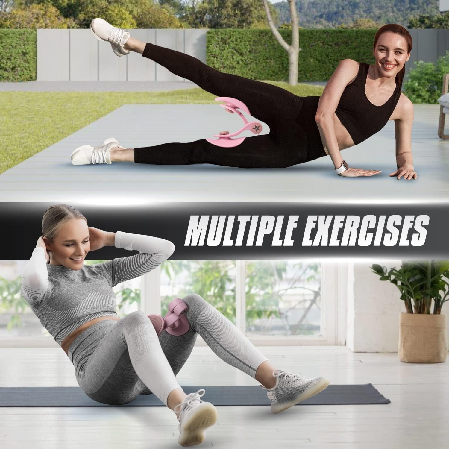 Yes4All Thigh Master, Multifunctional Inner Exerciser, Medium, Pink gallery