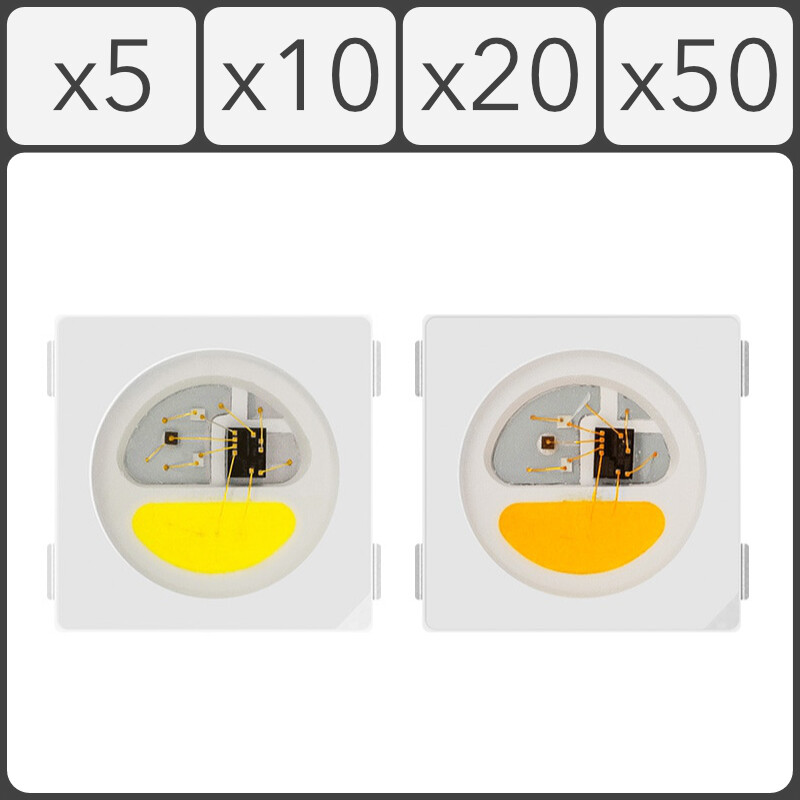 SK6812 5050 SMD Addressable Digital RGBW RGBWW RGBNW WWA LED 4 pin Chip 5V gallery