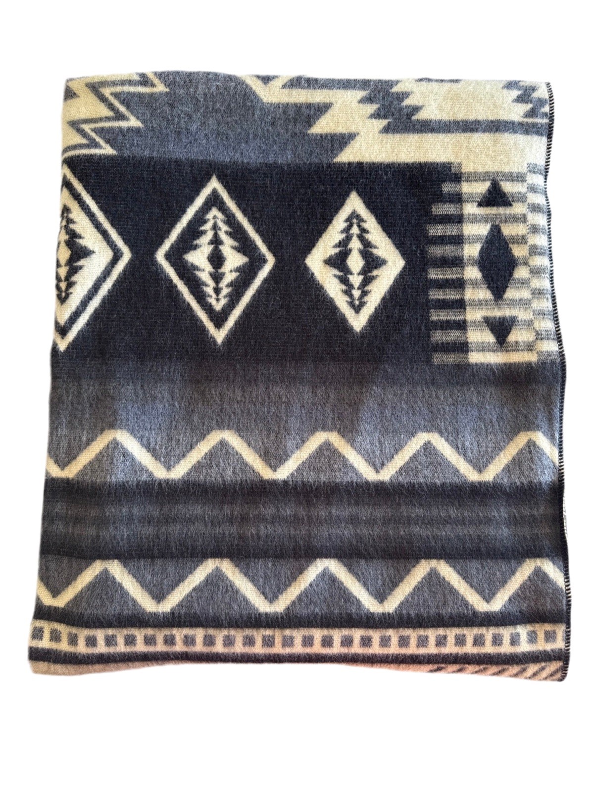 Alpaca Blanket - Cozy Colorful Native Pattern Throw - Made in Ecuador - 20262 gallery