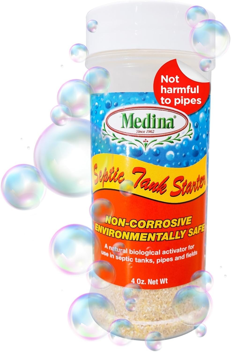 Medina Septic Tank Starter - Digests Grease in Septic Systems 4 oz Bottle gallery