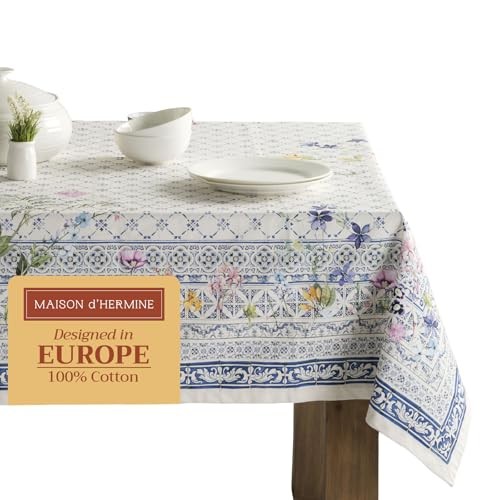 Table Cloth Rectangle Table 100% Cotton 60 x 90 Inches Tablecloth Reusable gallery