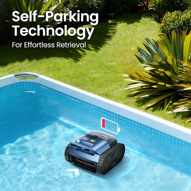 2026 Automatic Robotic Pool Vacuum Cleaner Wall Climbing Scrubber Inground Pools gallery