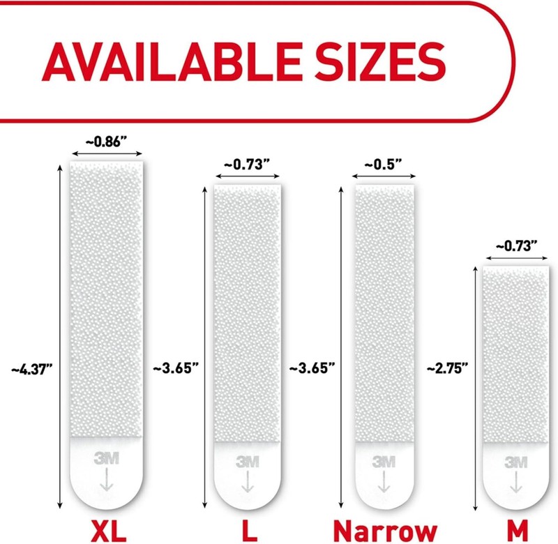 Command 10 lb & 5 lb Medium and Small Picture Hanging Strips 18 Assorted Pairs gallery