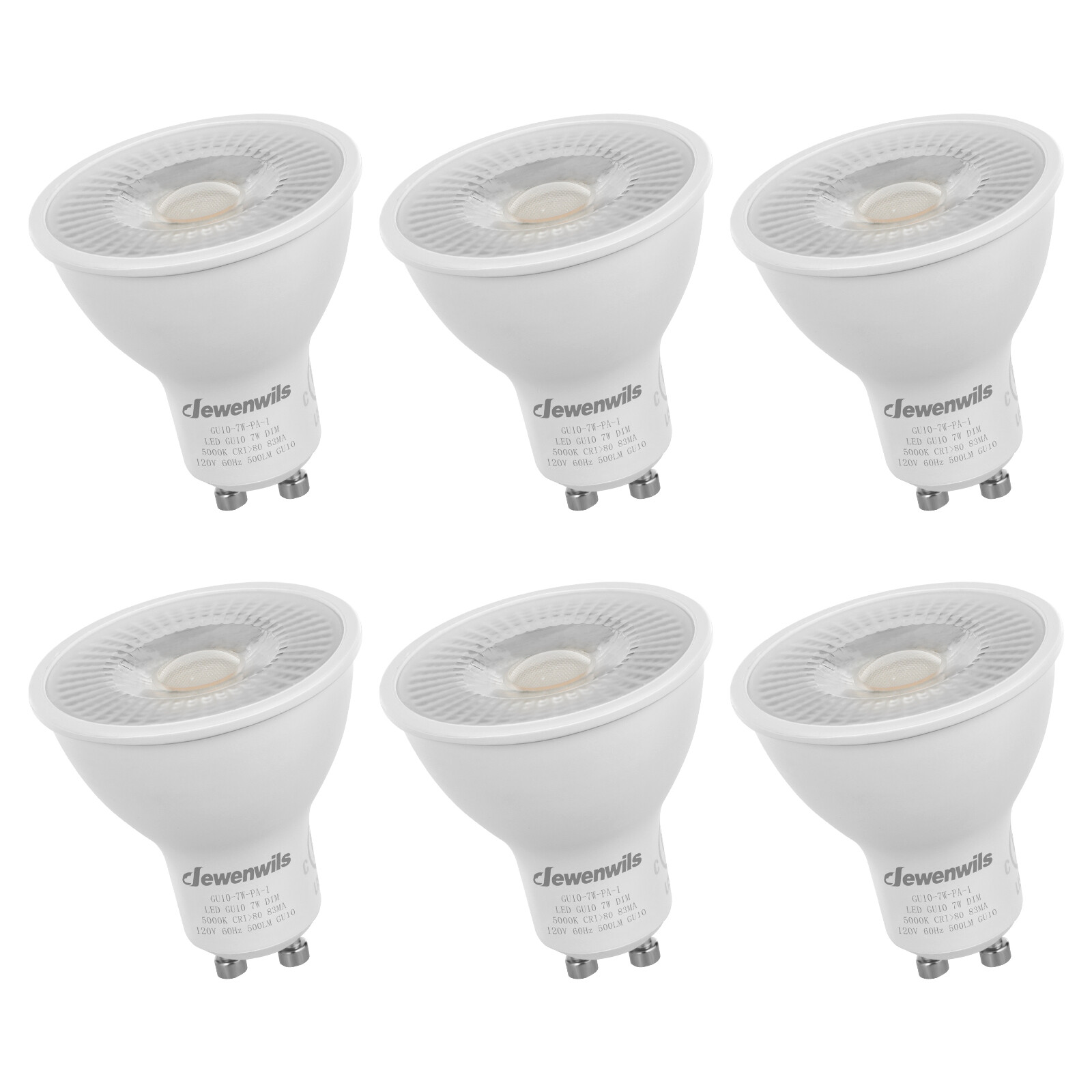 DEWENWILS 6-Pack GU10 LED Dimmable Bulb Daylight 7W Track Lighting LED Bulb gallery