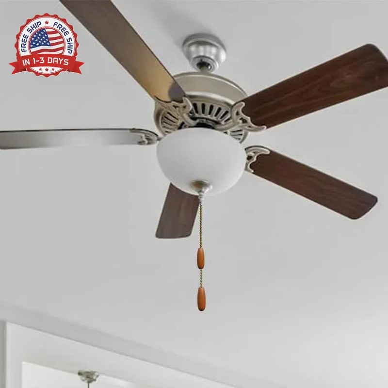 Ceiling Fan Pull Chain, 160" Rustproof 3mm Beaded Ball Pull Chain Extension with gallery