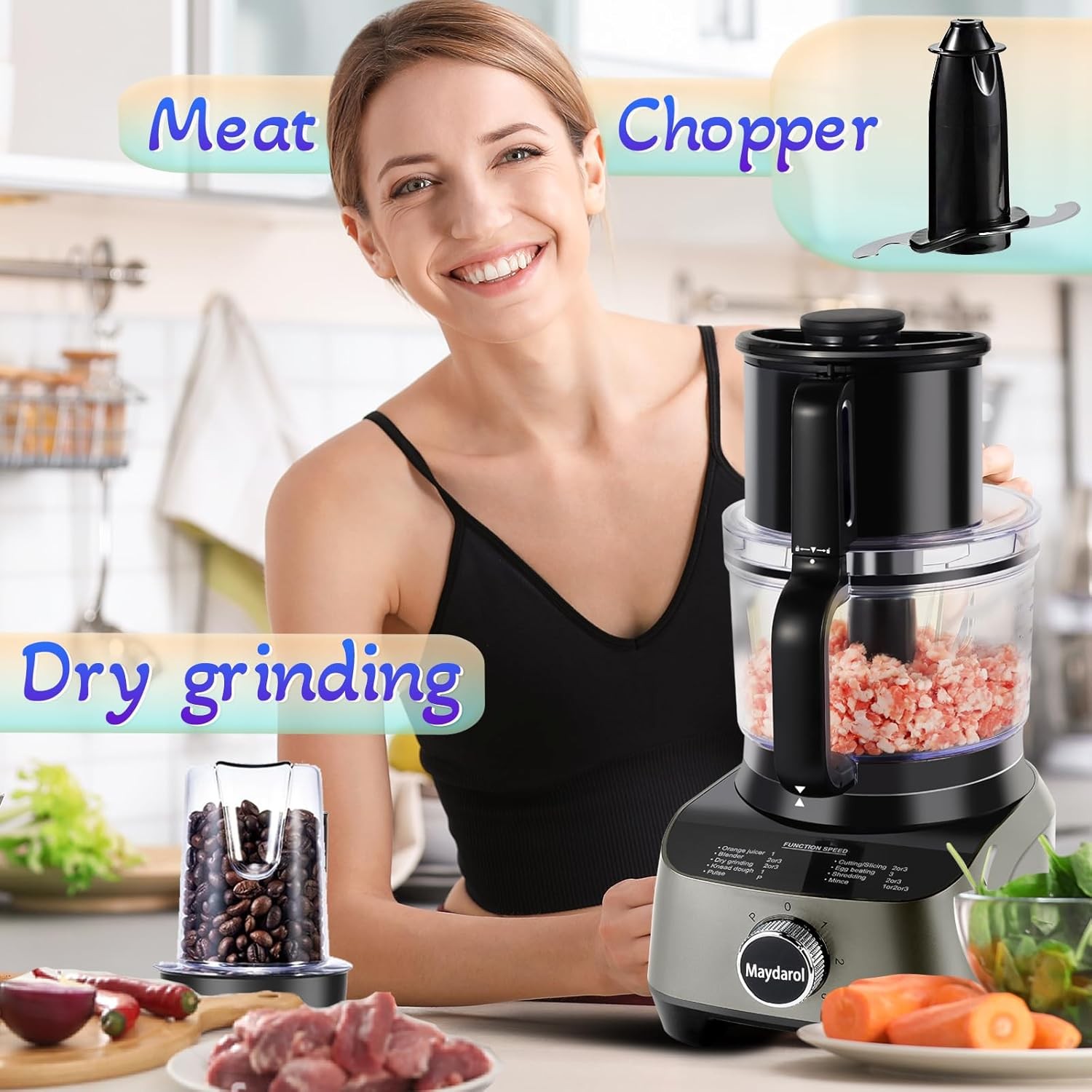 11 in 1 Food Processor Blender Combo 51oz Juice Blender gallery
