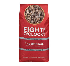 Eight O’Clock Medium Roast Whole Bean Coffee, The Original, 40 oz. FREE shipping