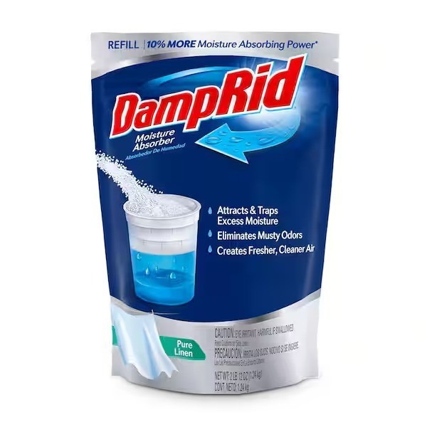 DampRid Moisture Absorber Refill, Pure Linen Scent 44 Oz. Bag gallery