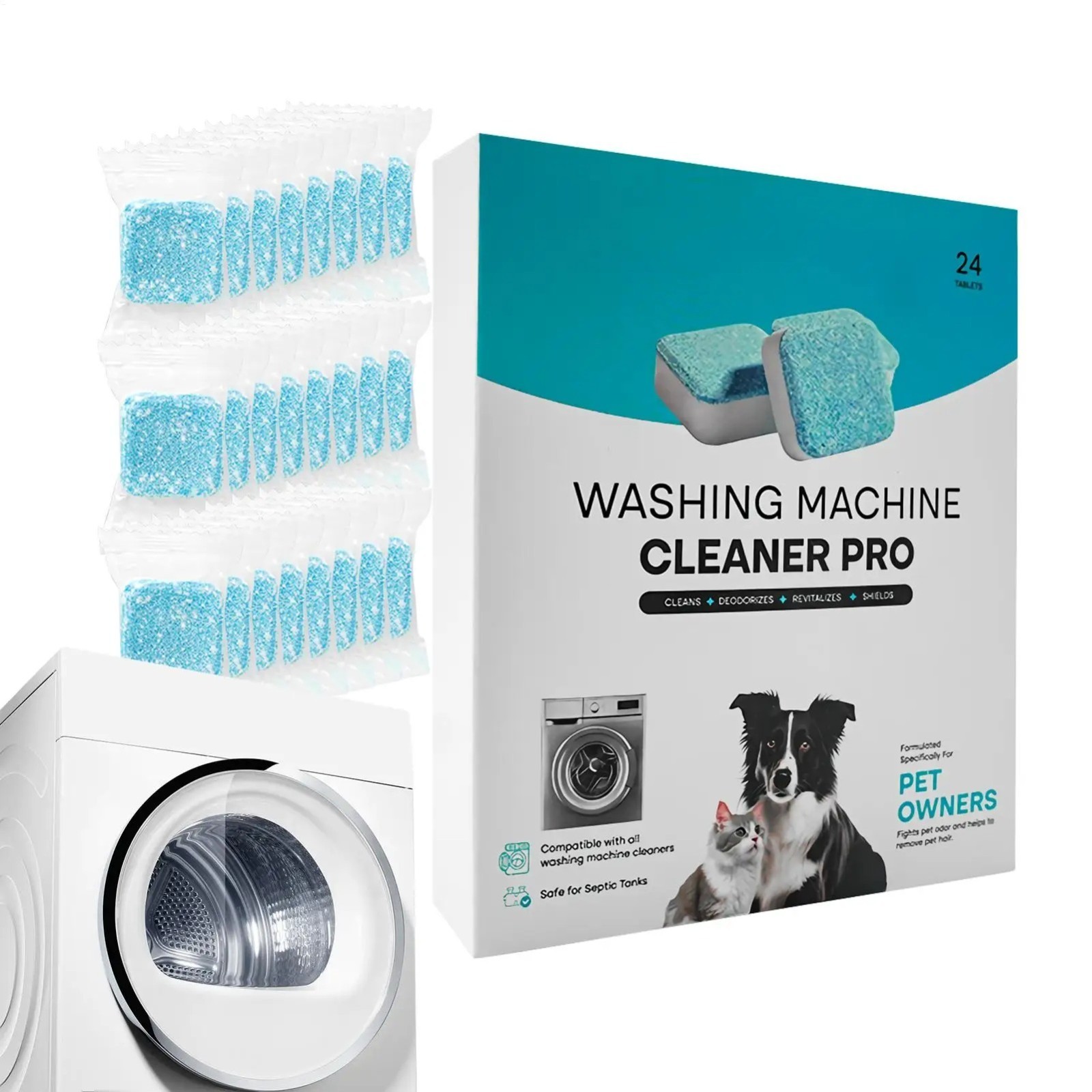 Uproot Clean Washing Machine Cleaner Tablets - 24 Pack gallery