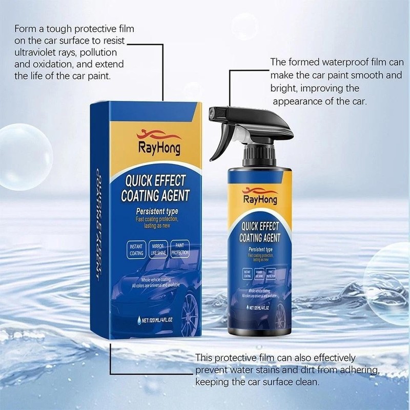 Car Coating Spray, Quick Effect, 2PCS 120ml – Fast Wax Application & Instant Shi gallery