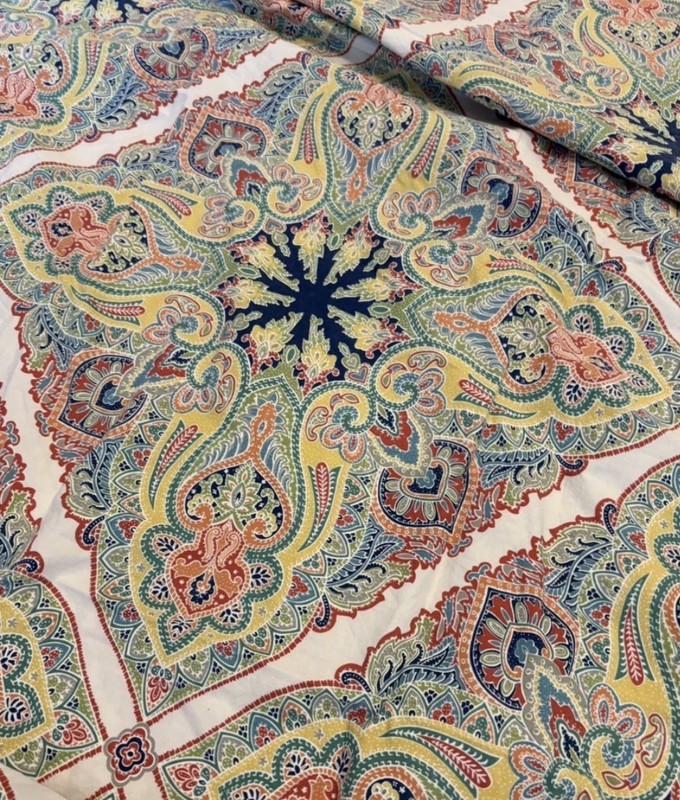 Pottery Barn Mandala Pattern Full/Queen Penelope Duvet Cover and 2 Euro Shams gallery