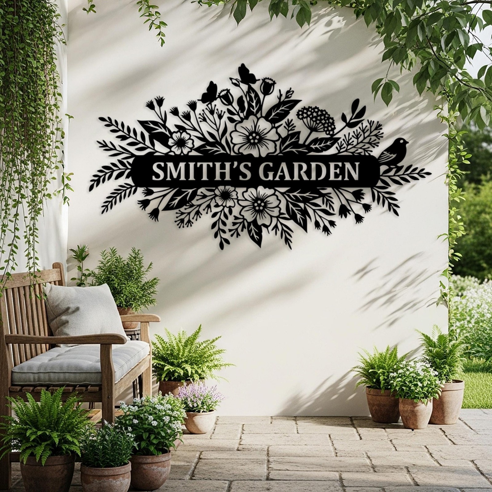 Custom Garden Metal Sign | Personalized Backyard Decor gallery