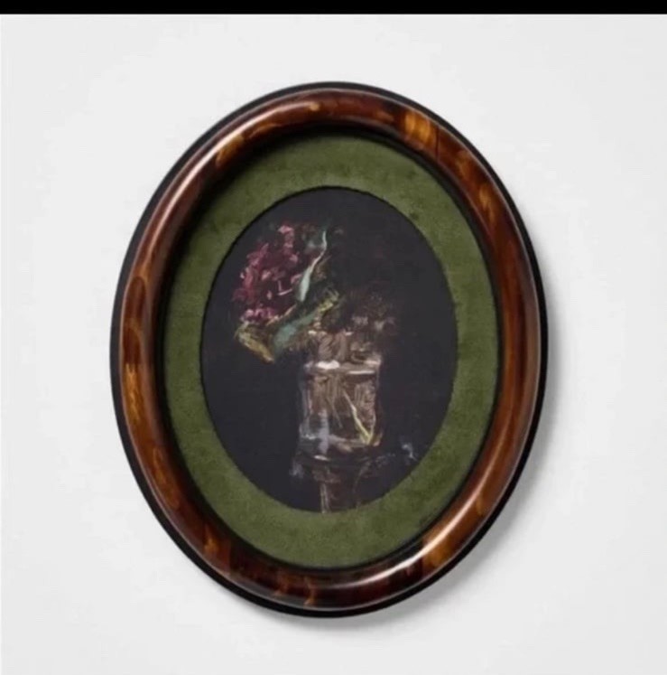 Oval Frame Floral Wall Art - Threshold designed with Studio McGee gallery