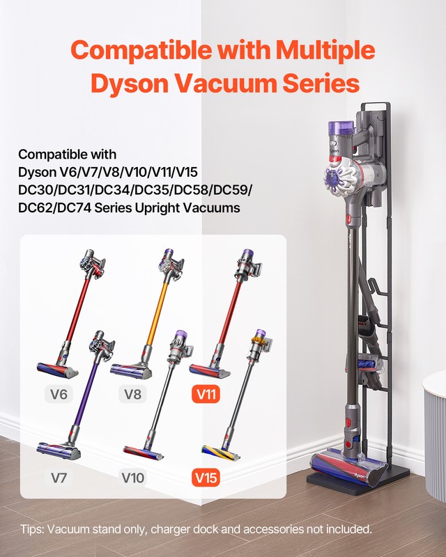 VEVOR Vacuum Stand for Dyson Multi-Models Stable Storage Bracket Holder with 4 gallery