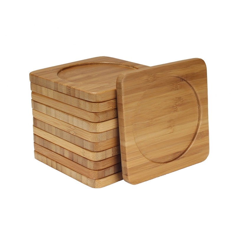 Blank Bamboo Coasters Ready for Engraving - Rounded/Square gallery