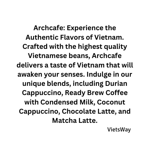 Archcafe Vietnamese Coffee Instant Coffee Beverages Cappuccino 1 Box = 12 packs gallery