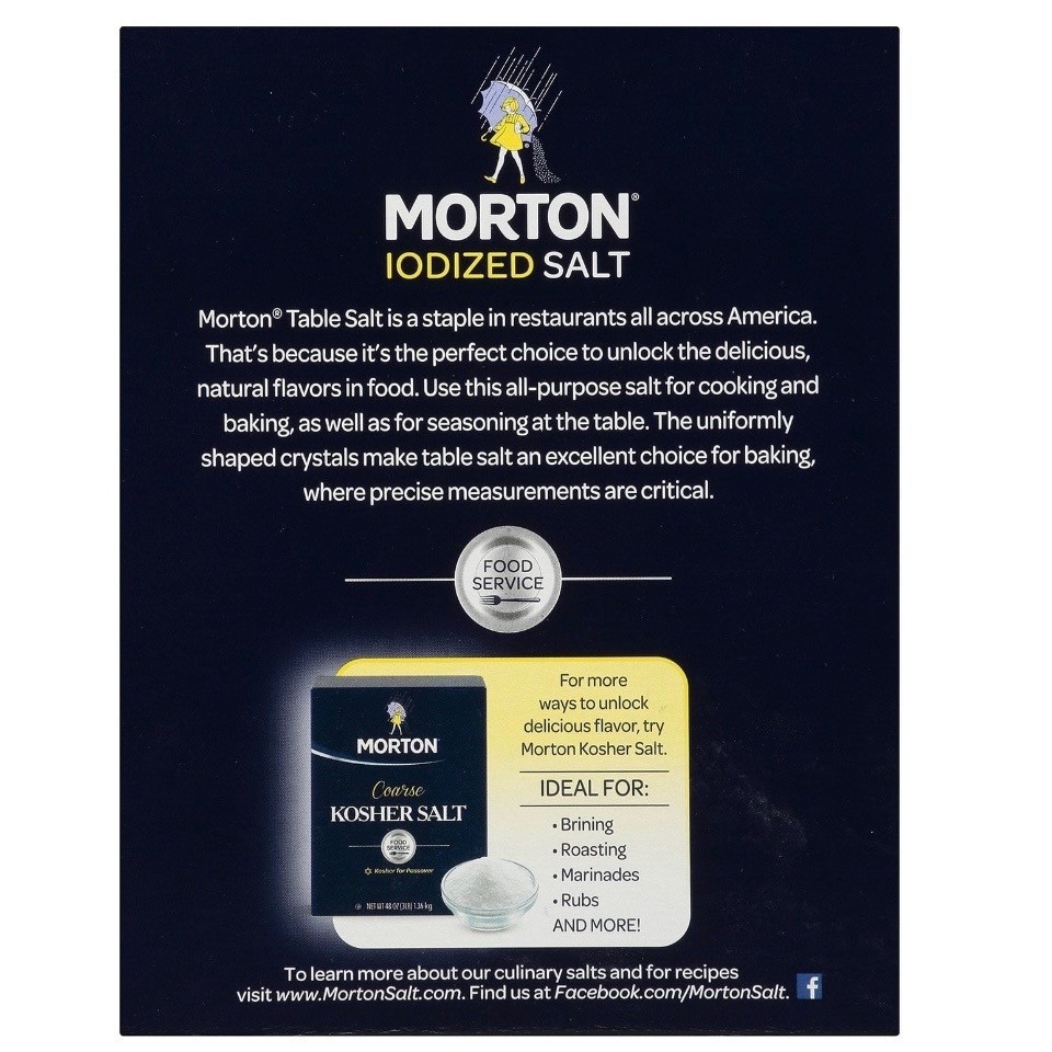 Morton Iodized Salt 64 Oz gallery
