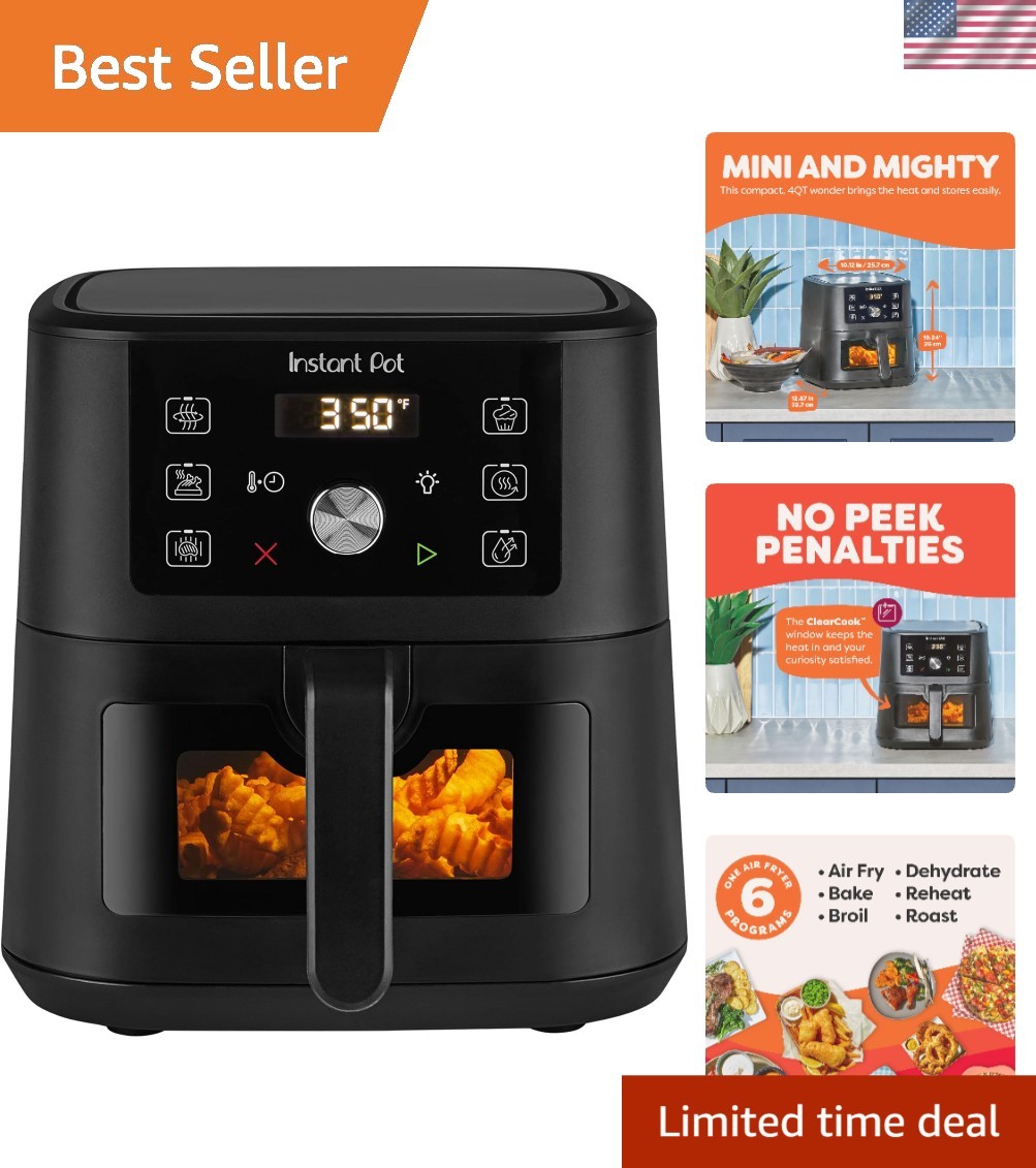 Compact 4Qt Vortex Mini Air Fryer - 6-in-1 Programmable Cooking Power gallery