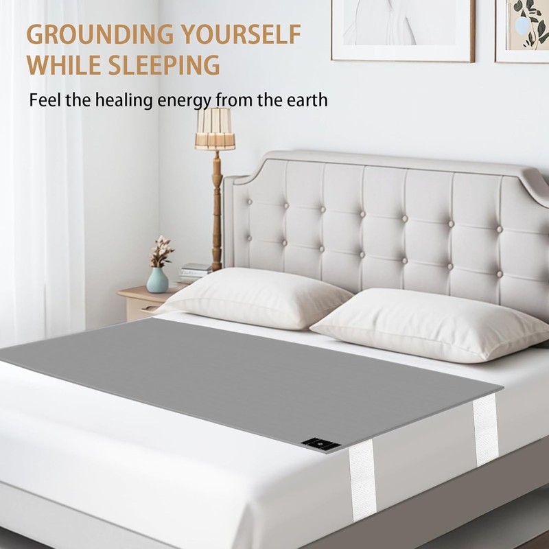 Grounding Bed Sheets with 10% Silver Fiber for Queen Size - Safe Sleep Solution gallery