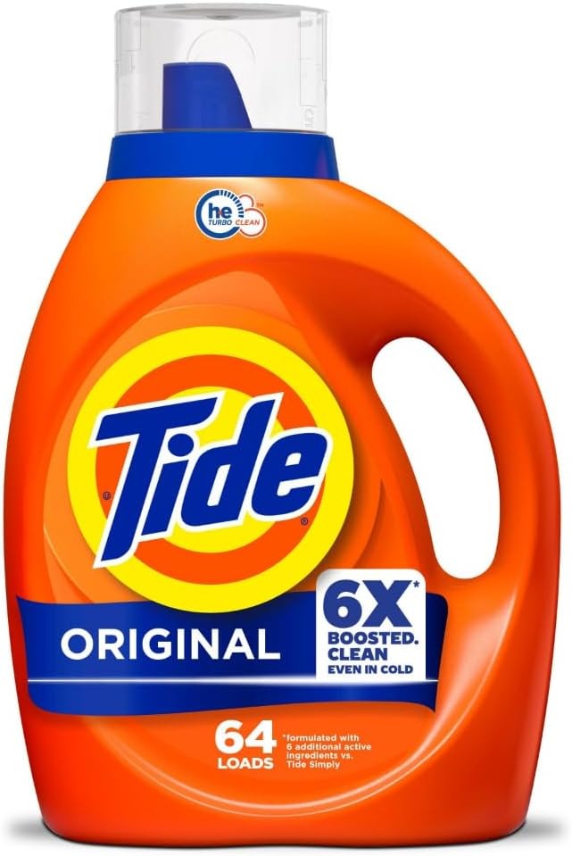 Tide Laundry Detergent Liquid, Original Scent, 64 Loads, 80 FL OZ gallery