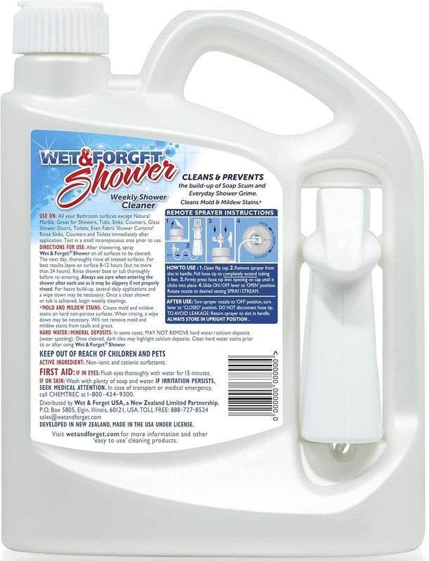 Shower Cleaner Spray Multi-Surface Weekly Application Requires No Scrubbing, ... gallery