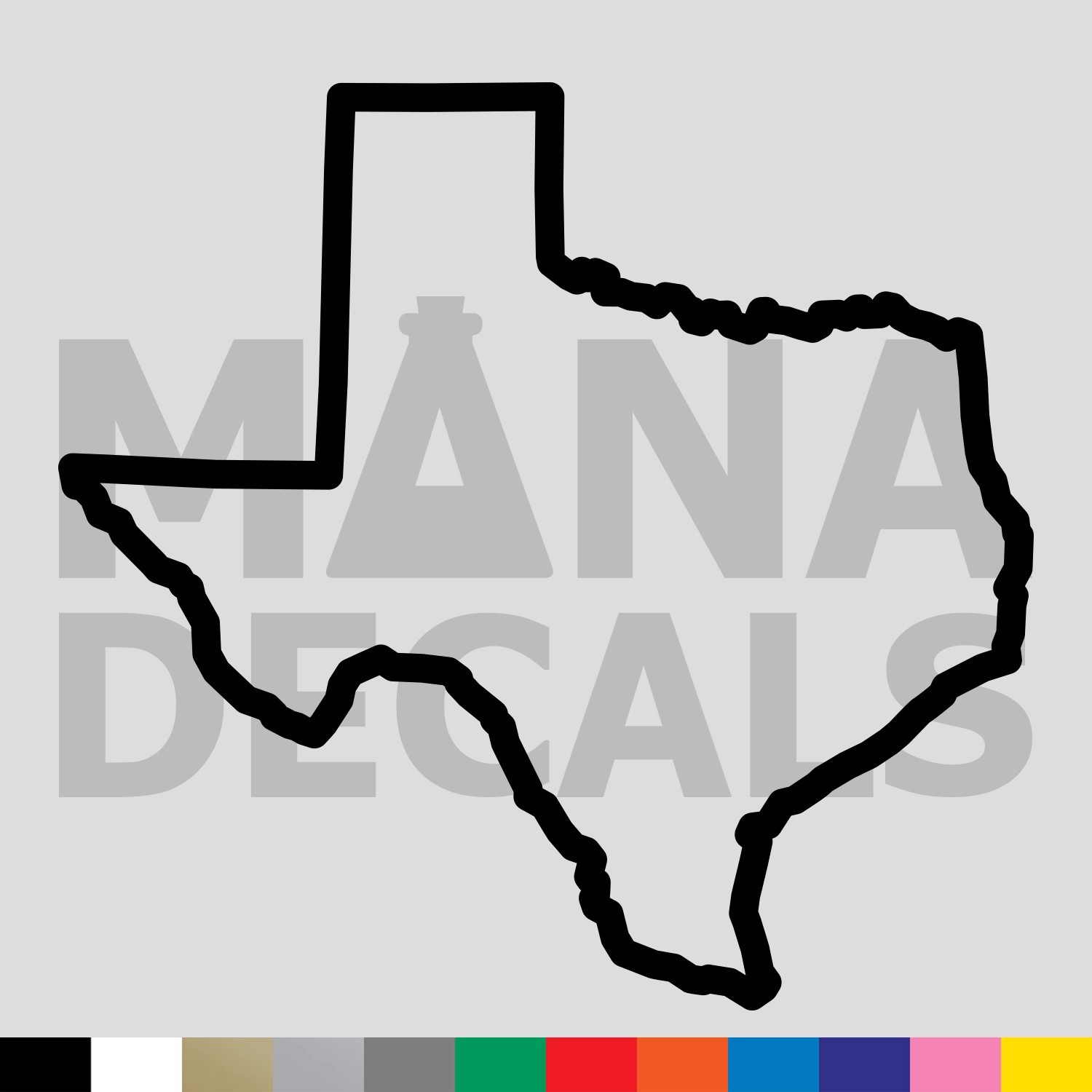 Texas Vinyl Die Cut Decal Sticker - TX State Outline gallery